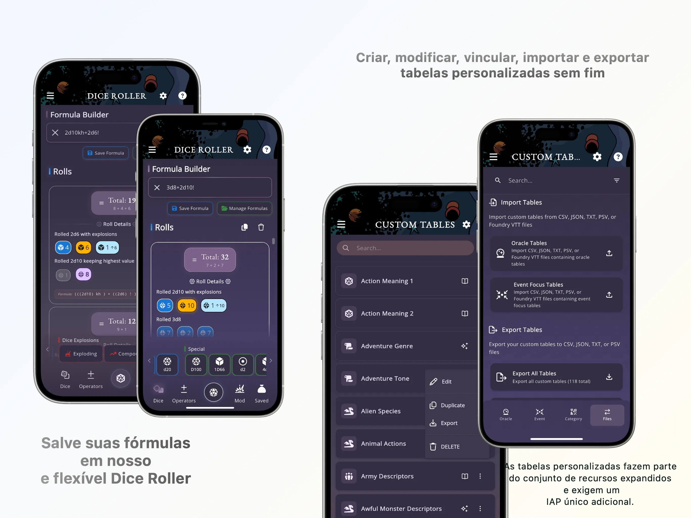 Mythic GME Digital — layout desktop mostrando painéis e o Diário de Aventura