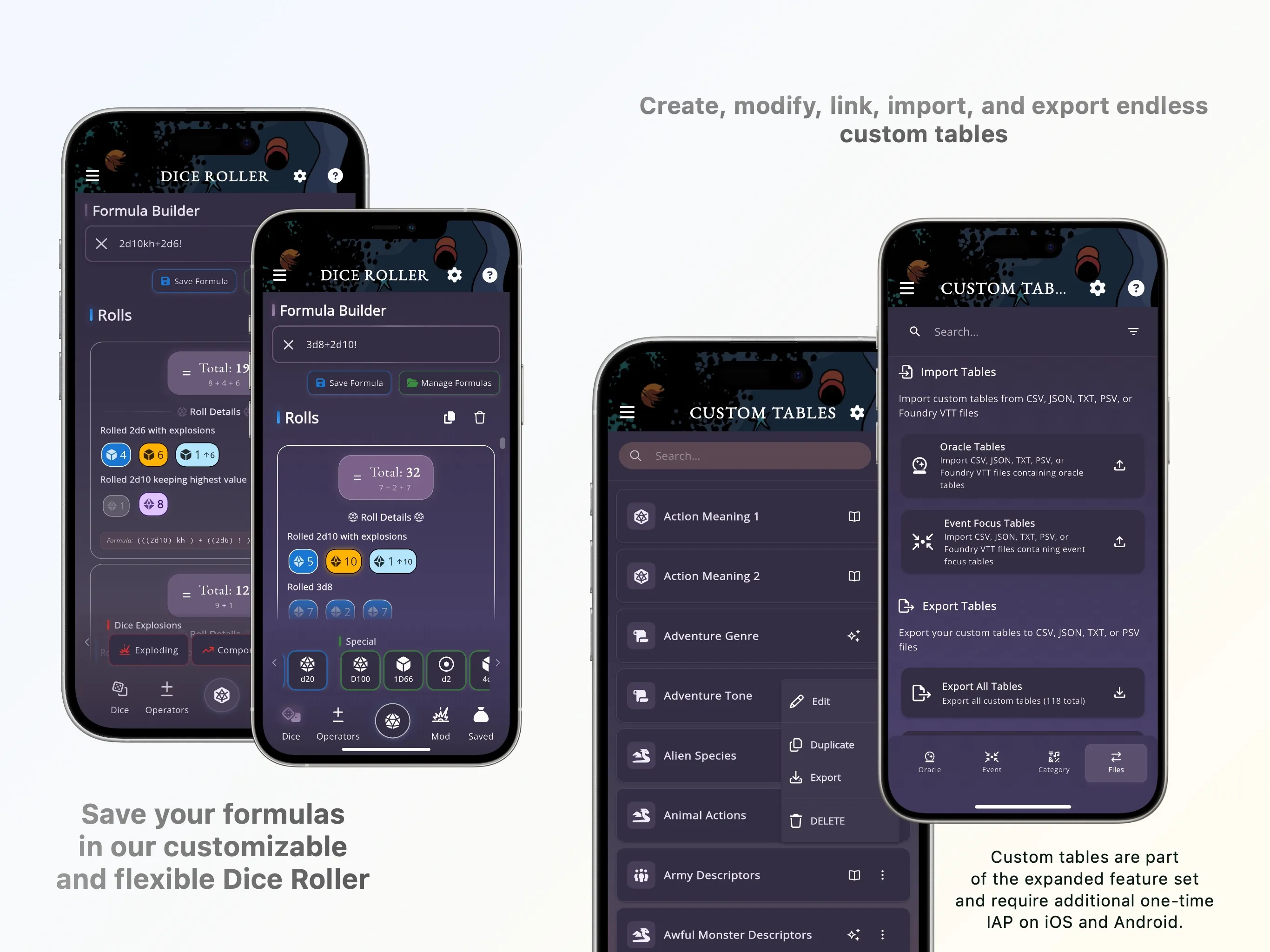 Mythic GME Digital — desktop layout showing panels and the Adventure Log