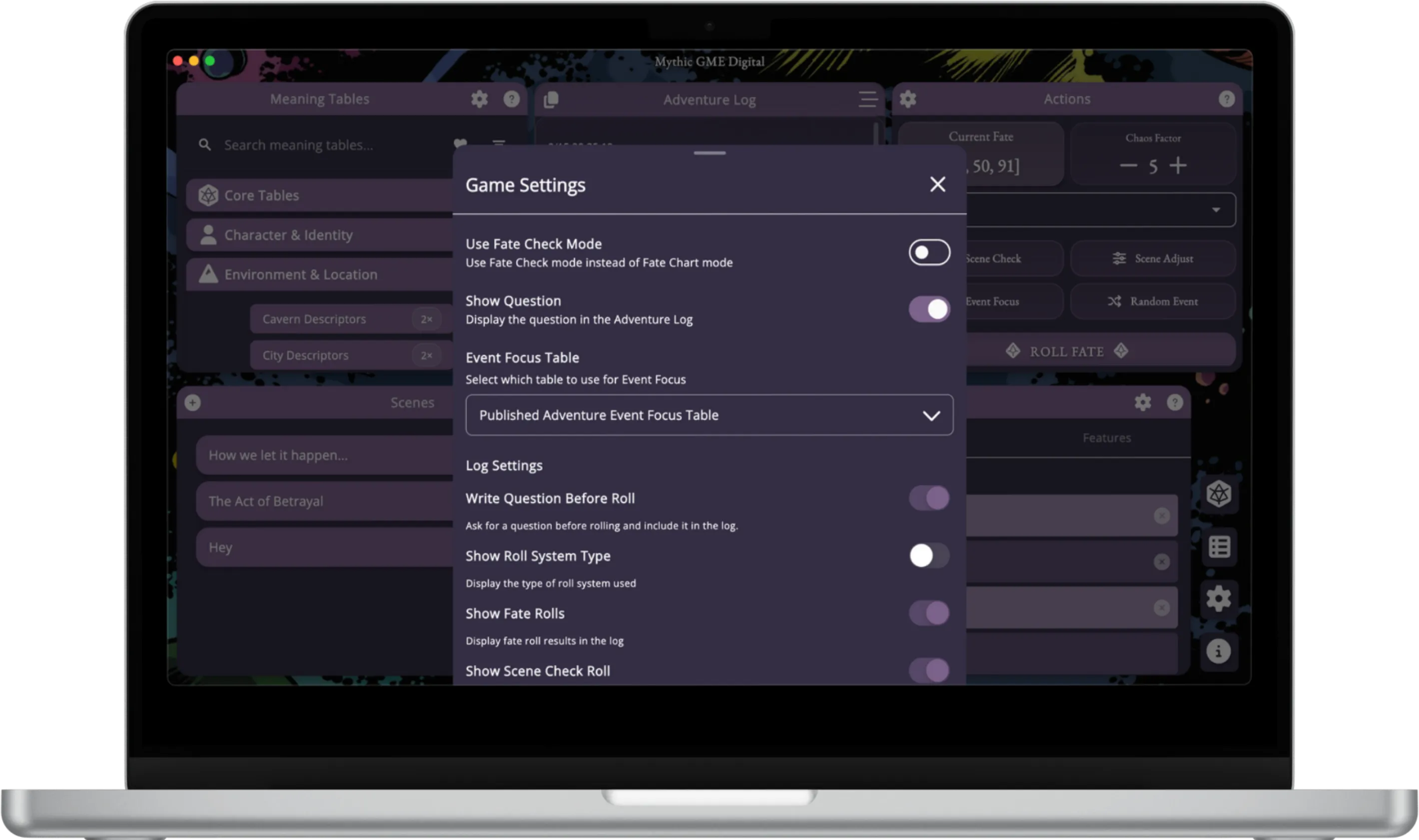 Mythic GME Desktop screenshots